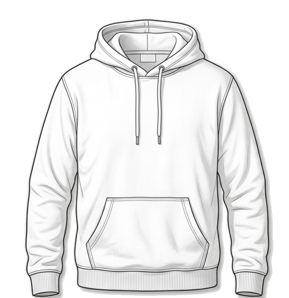 Premium Hoodie – Mockup Vorderseite